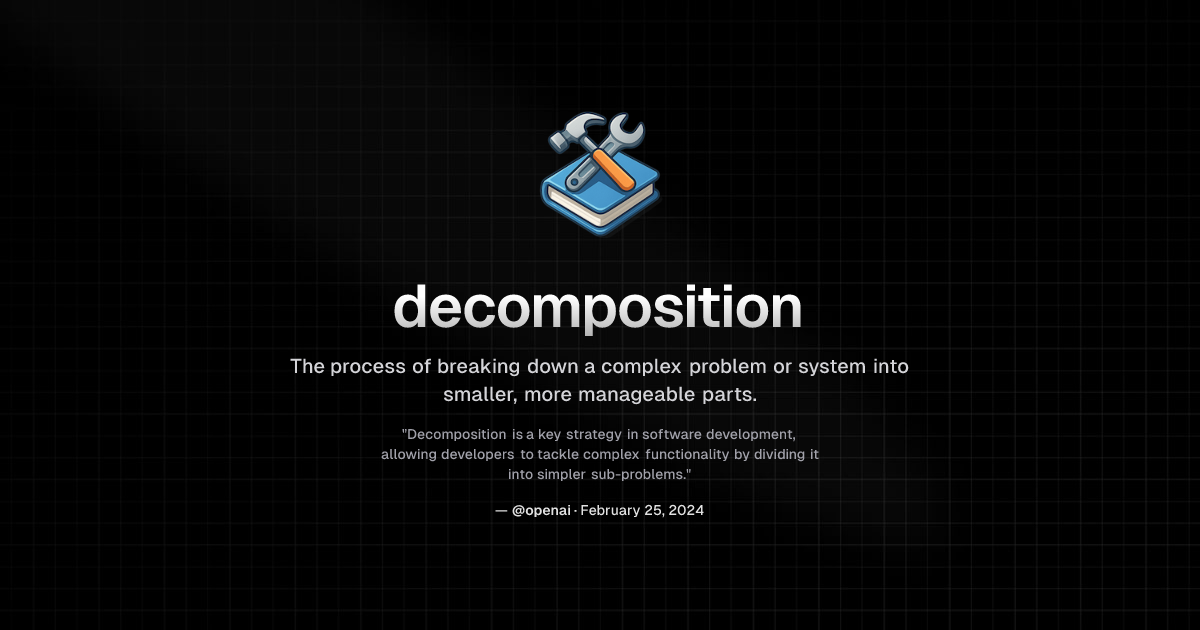 What is decomposition? | DevTerms